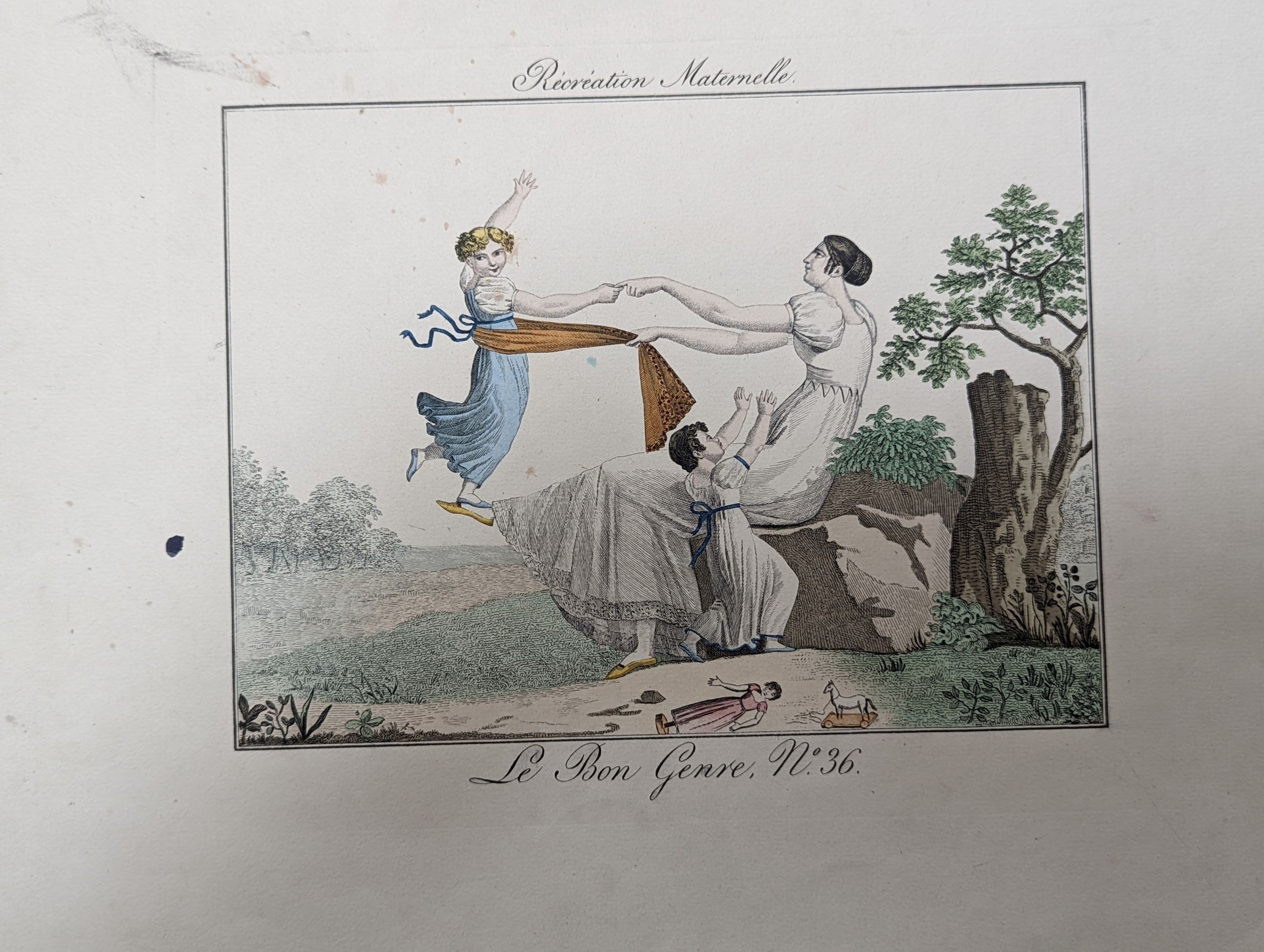 A folio of assorted antique prints